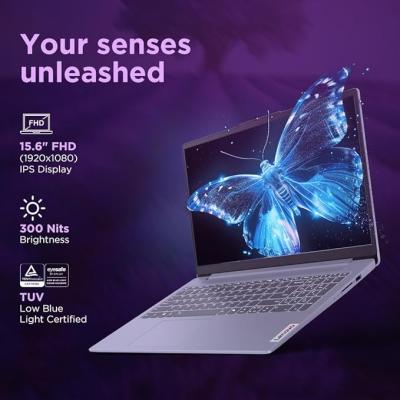 Lenovo IdeaPad Slim 3 Intel Core 5 120U - (16 GB/512 GB SSD/Windows 11 Home) 15IRU9 Thin and Light Laptop (15.6 Inch, Arctic Grey, 1.62 Kg, With MS Office)